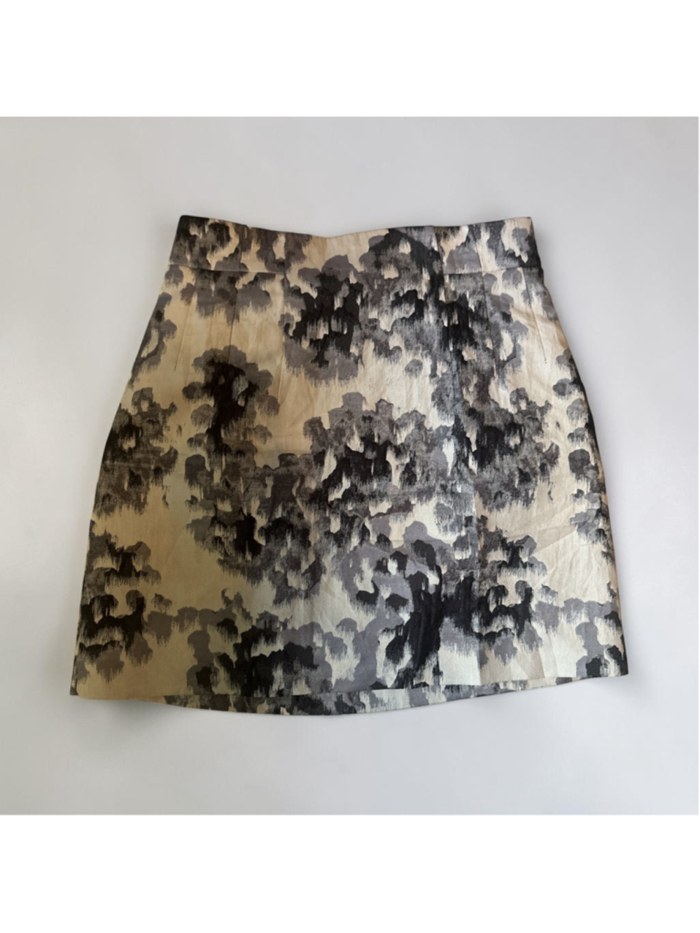 H & M Mini Leopard Print Lined Skirt - Size 8